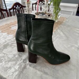 Loeffler Randall Dark Green Heeled Boots